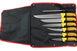 Trousse 6 couteaux de boucher + 1 fusil Pradel Excellence