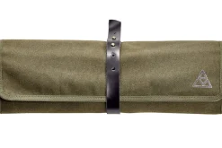 Trousse de cuisinier vide Triangle en toile cirée kaki 45 x 35,5cm