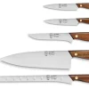 Trousse en cuir 5 couteaux de cuisine Au Nain Bistronome