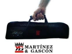Trousse pour 4 couteaux + poche accessoires Martinez & Gascon