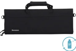 Trousse vide noire 12 emplacements en bouteille recyclée Messermeister Preservation