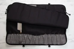 Trousse vide noire 12 emplacements en bouteille recyclée Messermeister Preservation