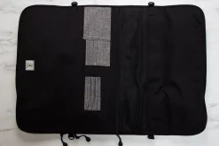 Trousse vide noire 12 emplacements en bouteille recyclée Messermeister Preservation