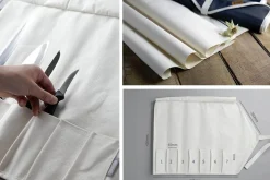 Trousse vide traditionnelle CHEF ROLL 7 pour 7 couteaux et ustensiles