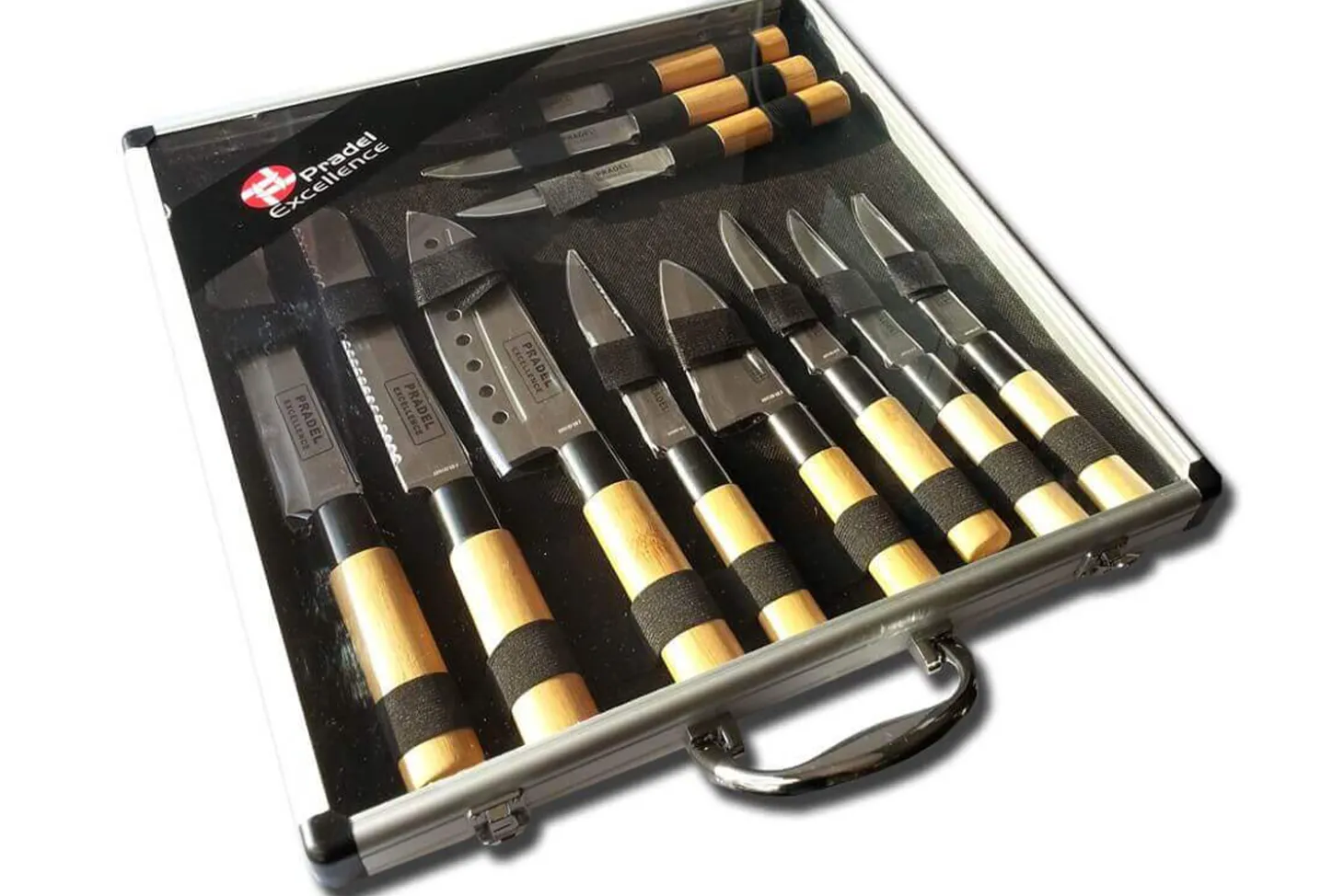 Valise de 11 Couteaux type Japonais Pradel Excellence