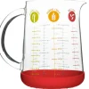 Verre doseur Pebbly en verre borosilicate et base en silicone