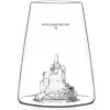 Verre à spiritueux long Alaskan Maker Iconic Monuments Mont Saint-Michel en verre cristallin