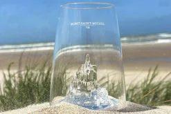 Verre à spiritueux long Alaskan Maker Iconic Monuments Mont Saint-Michel en verre cristallin