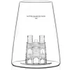 Verre à spiritueux long Alaskan Maker Iconic Monuments Notre Dame de Paris en verre cristallin