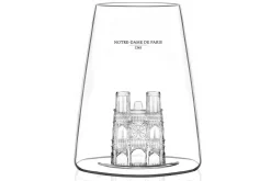 Verre à spiritueux long Alaskan Maker Iconic Monuments Notre Dame de Paris en verre cristallin