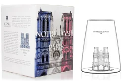 Verre à spiritueux long Alaskan Maker Iconic Monuments Notre Dame de Paris en verre cristallin
