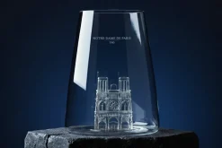 Verre à spiritueux long Alaskan Maker Iconic Monuments Notre Dame de Paris en verre cristallin