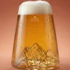 Verre à spiritueux long Alaskan Maker Topographic Mont Everest en verre critsallin