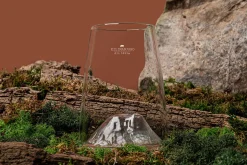 Verre à spiritueux long Alaskan Maker Topographic Kilimanjaro en verre cristallin