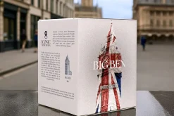 Verre à spiritueux long Alaskan Maker Iconic Monuments Big Ben en verre cristallin