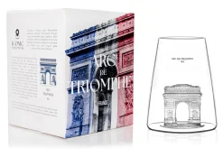 Verre à spiritueux long Alaskan Maker Iconic Monuments Arc de Triomphe en verre cristallin