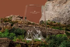 Verre à spiritueux long Alaskan Maker Topographic Aiguille du midi en verre cristallin
