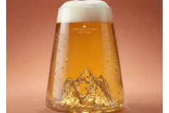 Verre à spiritueux long Alaskan Maker Topographic Aiguille du midi en verre cristallin
