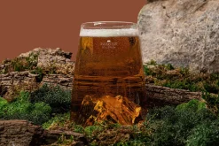Verre à spiritueux long Alaskan Maker Topographic Zugspitze en verre cristallin