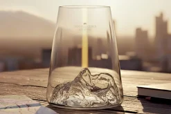 Verre à spiritueux long Alaskan Maker Topographic Grossglockner en verre cristallin