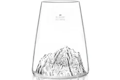 Verre à spiritueux long Alaskan Maker Topographic Mont Blanc en verre cristallin