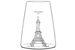 Verre à spiritueux long Alaskan Maker Iconic Monuments Tour Eiffel en verre cristallin