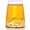 Verre à spiritueux long Alaskan Maker Topographic Dachstein en verre cristallin