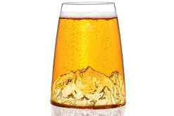 Verre à spiritueux long Alaskan Maker Topographic Dachstein en verre cristallin