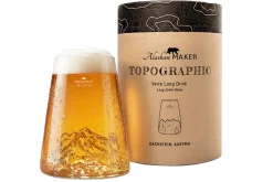 Verre à spiritueux long Alaskan Maker Topographic Dachstein en verre cristallin