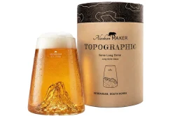 Verre à spiritueux long Alaskan Maker Topographic Seoraksan en verre cristallin