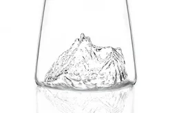 Verre à spiritueux long Alaskan Maker Topographic Pic du midi de Bigorre en verre cristallin