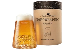 Verre à spiritueux long Alaskan Maker Topographic Mont Ventoux en verre cristallin