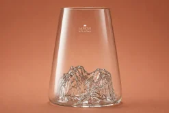 Verre à spiritueux long Alaskan Maker Topographic La Meije en verre cristallin