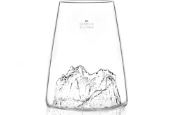Verre à spiritueux long Alaskan Maker Topographic La Meije en verre cristallin