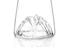 Verre à spiritueux long Alaskan Maker Topographic Canigou en verre cristallin