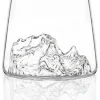 Verre à spiritueux long Alaskan Maker Topographic Gran Paradiso en verre cristallin