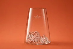 Verre à spiritueux long Alaskan Maker Topographic Gran Paradiso en verre cristallin