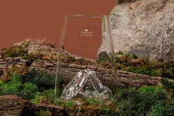 Verre à spiritueux long Alaskan Maker Topographic Jungfrau en verre cristallin