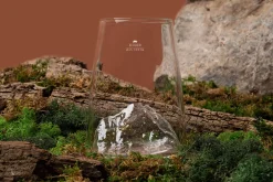 Verre à spiritueux long Alaskan Maker Topographic Eiger en verre cristallin