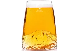 Verre à spiritueux long Alaskan Maker Topographic Eiger en verre cristallin