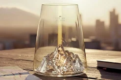 Verre à spiritueux long Alaskan Maker Topographic Fitz Roy en verre cristallin