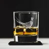 Verre à whisky avec dessous de verre Selbrae House - Motif faisan