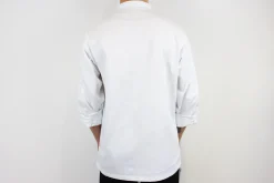 Veste de cuisine unisexe Egochef Rex blanche 100% coton à manches longues