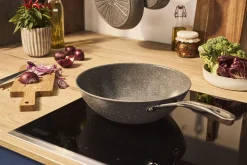 Wok antiadhésif Ballarini Salina 30cm en aluminium