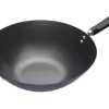 Wok antiadhésif Kitchen Craft acier carbone 36cm