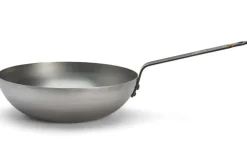 Wok bombé à queue De Buyer Mineral B ø28cm en fer