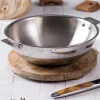Wok Cristel Casteline amovible en inox 3 plis