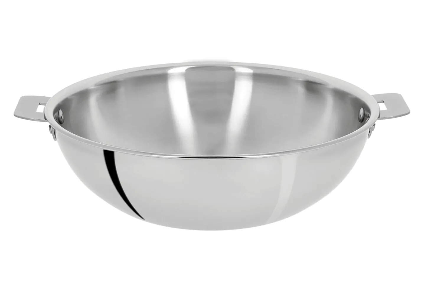 Wok Cristel Casteline amovible en inox 3 plis