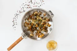 Wok Cristel Casteline amovible en inox 3 plis