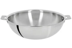 Wok Cristel Casteline amovible en inox 3 plis